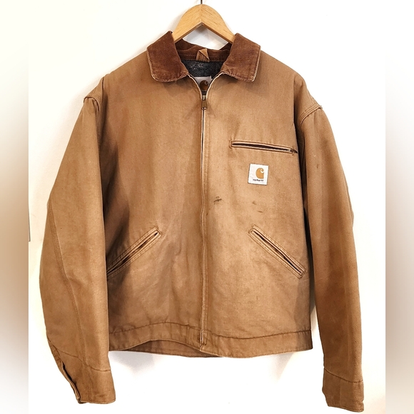 Carhartt Other - Carhartt Vintage 6BLJ Detroit Jacket USA Union Blanket Lined Corduroy Size 46